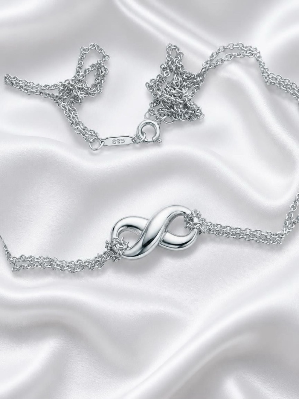 Tiffany & Co. Double Chain Infinity Pendant, 925 - Picture 3 of 7